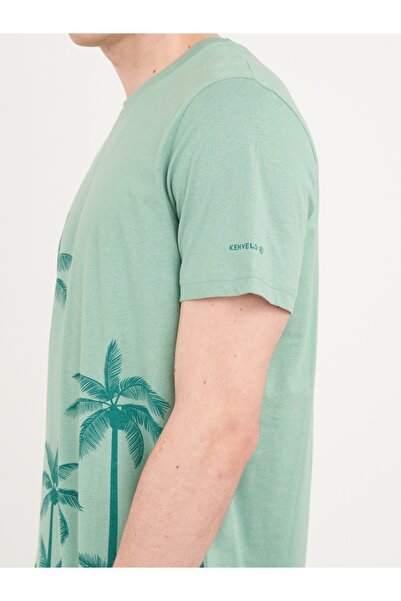 Kenvelo - Tricou barbat cu maneca scurta si imprimeu grafic