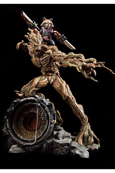 Guardians of Galaxy Rocket Galaksinin Koruyucuları Groot v Rakun Figür 25 CM