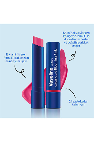 Vaseline Colour Care Renkli Dudak Bakım Kremi Blooming Pink 3 gr