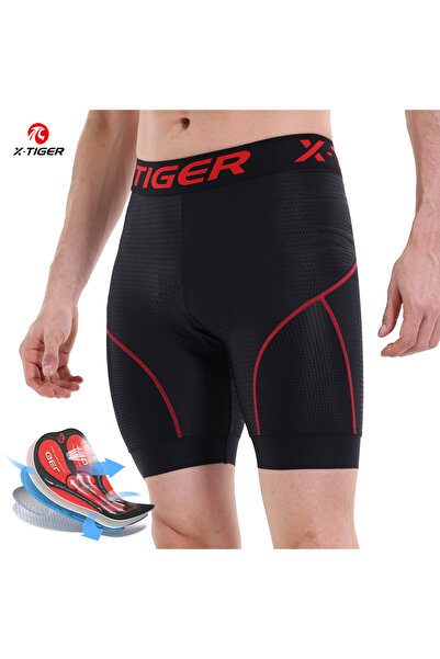 Choice24 شورت ركوب الدراجات XL Red X-TIGER، ملابس داخلية شبكية قابلة للتنفس، ...