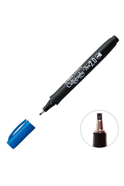 LİSANS قلم الخط Artline Supreme 2.0 بسمك 2.0 مم - قلم خط أزرق - عبوة من 12 قلمًا