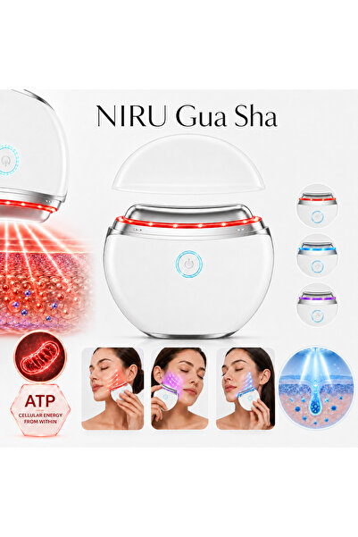 Niru Aparat masaj facial Gua Sha electric GoLift™ - cu EMS microcurrent, LED,...