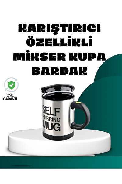 teknodayım Automatic Mixing Thermos Mug |   Ergonomic Design