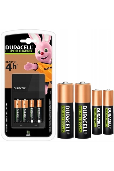 Duracell Battery charger 4h 2x AA 1300mAh 2x AAA 750mAh