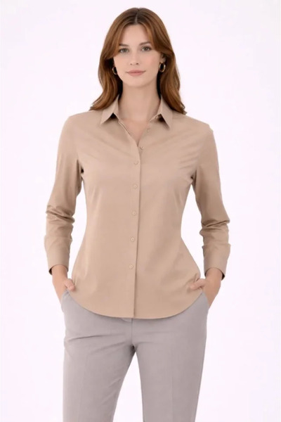 Veraura Lifestyle Long Sleeve Shirt with Buttons, Classic Collar, Suitable fo...