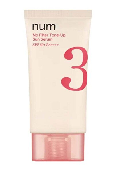 Num No Filter Tone-Up Sun Serum SPF50+ PA+++ 50ml | No.3 Glow | Hydrating Sun...