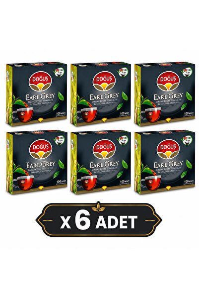 Doğuş Earl Grey Bergamot Tea Bags 100Pcs 200Gr X6 Pieces