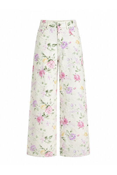 Özge Özgenç Wide Leg Floral Pattern Trousers