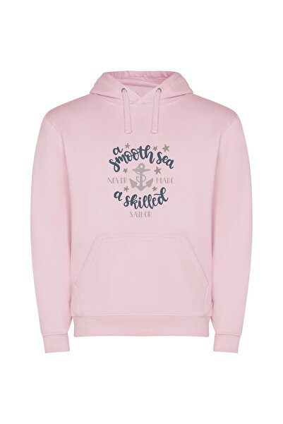 iLovePrints Sailor's Skillful Smooth Design Φούτερ με κουκούλα σε χρώμα Ροζ