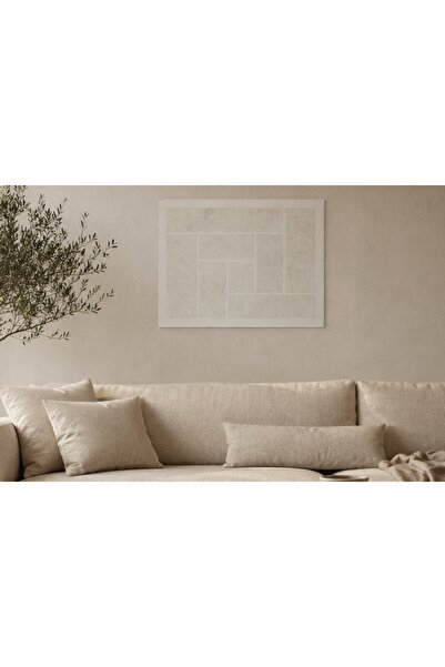 Vivense LUNA MODERN DOKULU TABLO, KREM 50X70 CM