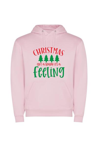 iLovePrints Magical Festive Emotions Φούτερ με κουκούλα σε χρώμα Ροζ