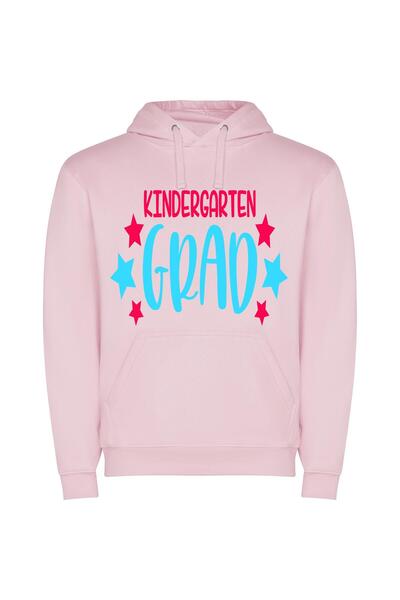 iLovePrints Chic Hand-Drawn Logo Header Φούτερ με κουκούλα σε χρώμα Ροζ