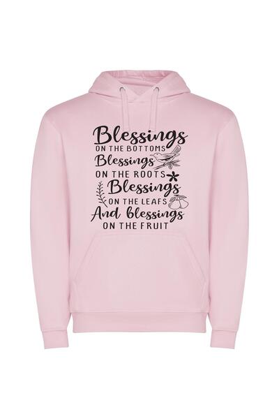 iLovePrints Eternal Blessing Design Φούτερ με κουκούλα σε χρώμα Ροζ