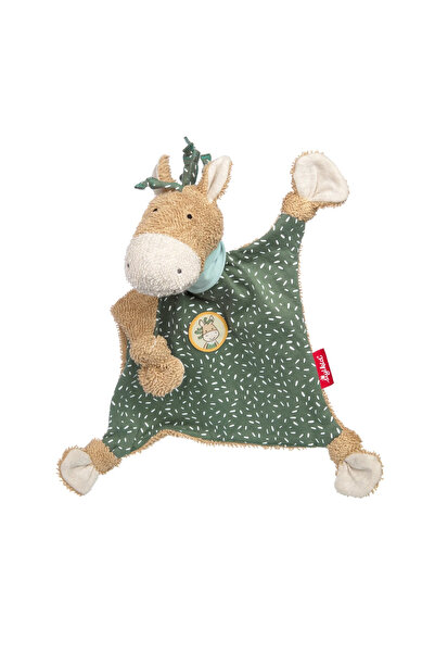 Sigikid Primul pluș confortabil, ponei verde de 26 cm, pătură mascotă.