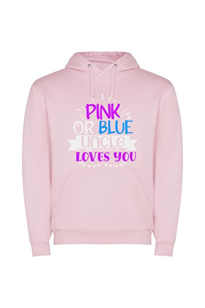 iLovePrints Colorful Love Affair Φούτερ με κουκούλα σε χρώμα Ροζ