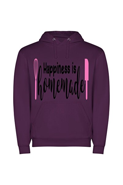 iLovePrints Happiness Handcrafted: Inspiring Memes Φούτερ με κουκούλα σε χρώμ...