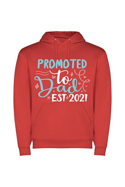 iLovePrints Colorful Pride Promotion Art Φούτερ με κουκούλα σε χρώμα Κόκκινο