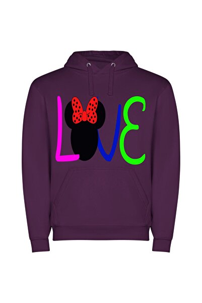 iLovePrints Disney Magic Bow-Tique Φούτερ με κουκούλα σε χρώμα Μωβ