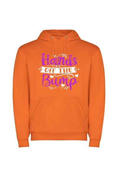 iLovePrints Hand Bumps: Artistic Impressions Φούτερ με κουκούλα σε χρώμα Πορτ...