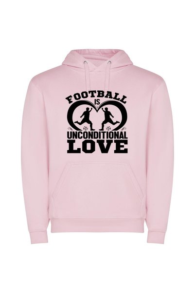 iLovePrints Football: Unconditional Passion Unleashed Φούτερ με κουκούλα σε χ...