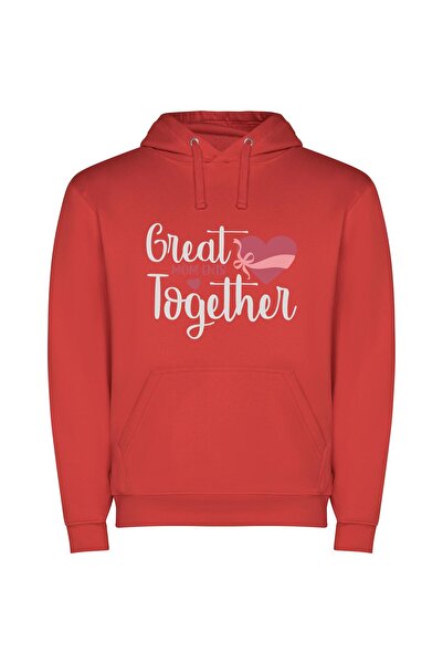 iLovePrints Maternal Love Expressed: Clipart Ensemble Φούτερ με κουκούλα σε χ...