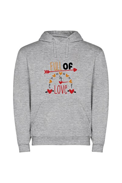 iLovePrints Full Spectrum of Life Φούτερ με κουκούλα σε χρώμα Γκρι