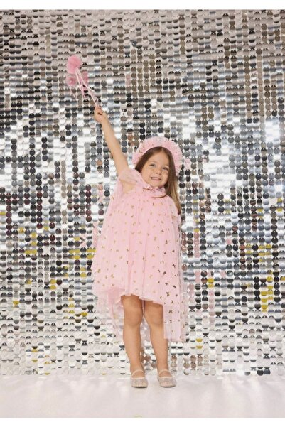 DeFacto Le Mabelle X Baby Girl 3-Piece Set Patterned Tulle Cape Crown Asa F30...
