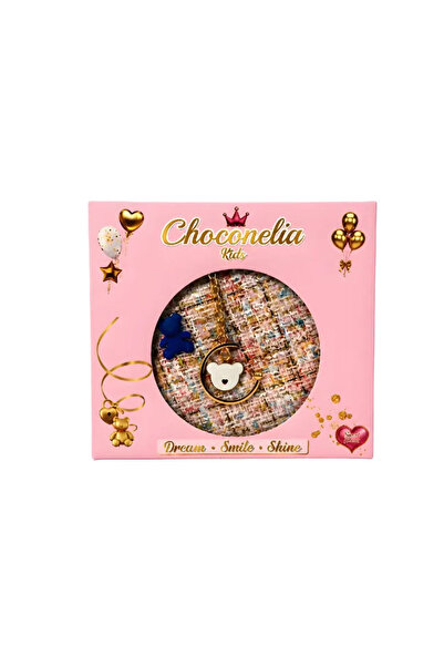 CHOCOGIRL Luna Tweed Pink-White Color Girls' Bag