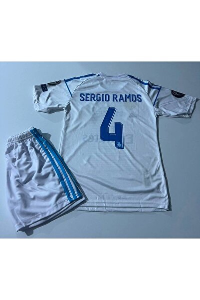 Forma REAL MADRİD SERGİO RAMOS BEYAZ ÇOCUK FORMASI 2Lİ TAKIM