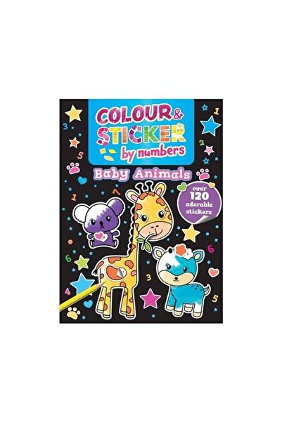 Bookoli Colour And Sticker By Numbers Baby Animals (Csa Cl(...)
