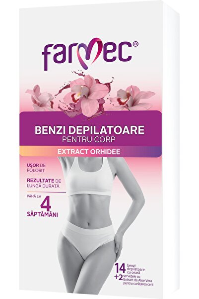 OEM Benzi depilatoare cu extract de orhidee pentru corp, 16 buc