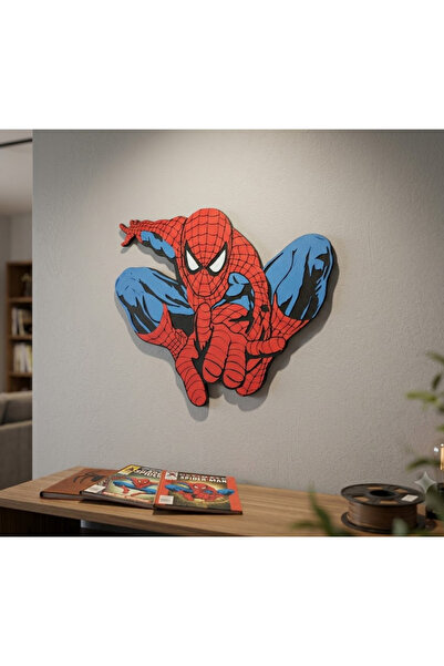 ART3 3 Boyutlu Örümcek Adam (Spider-Man) Duvar Dekoru - Kabartmalı Oyuncu ve ...