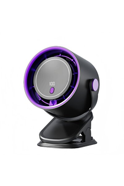 Choice مروحة مكتب رقمية من GREY HOMEFISH بشاشة عرض، قابلة للشحن عبر USB، يمكن...