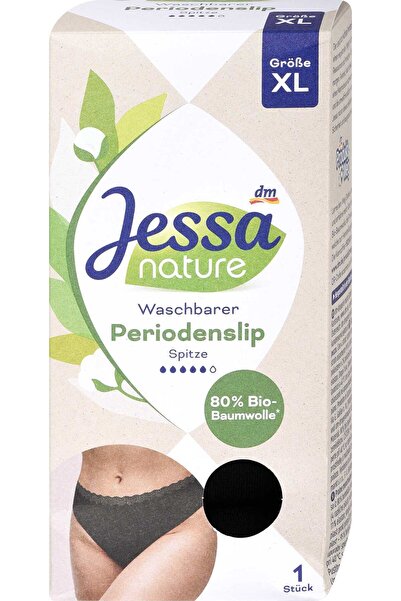 OEM nature black Lace menstrual panties, size XL, 1 pc
