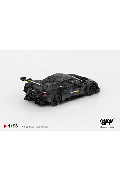 mini gt 1:64 Chevrolet Corvette Z06 GT3.R Road America Test Car Siyah Model Araba MGT01186