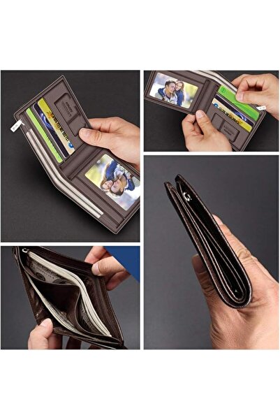 Laorentou Men's Wallets, Genuine Leather RFID Blocking Mens Bifold Wallets wi...