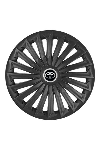 Autohelix MSA Set de 4 capace de roată Joy Black R17 pentru gama auto Toyota ...