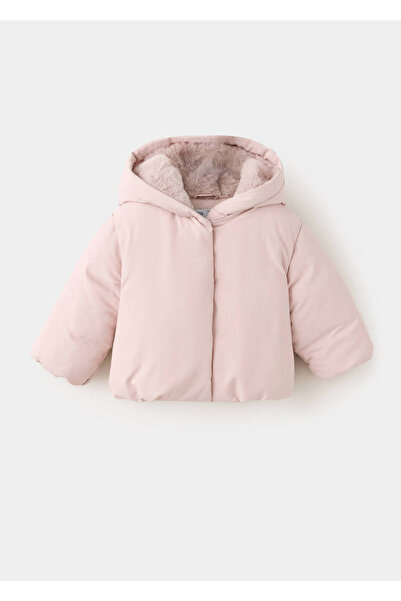 MANGO Baby Suni kürklü kapitone anorak