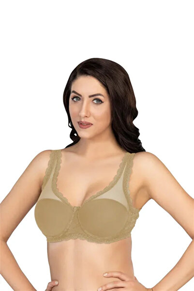 SS HOME CONCEPT Ten Mi 172 D Padded Lace Underwire Minimizer Gathering Bra
