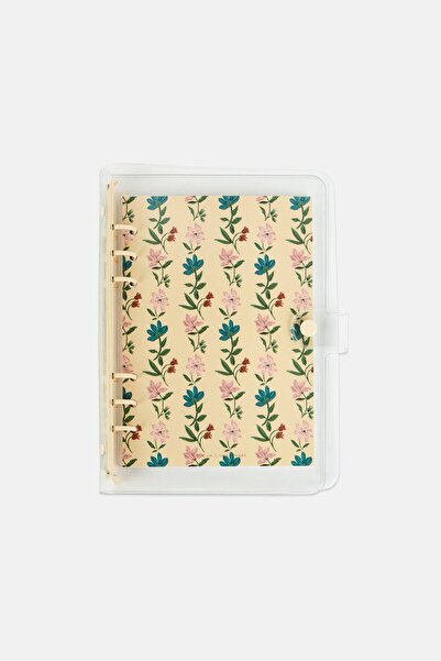 Muy Mucho Floral Notebook Metal, Multicolor
