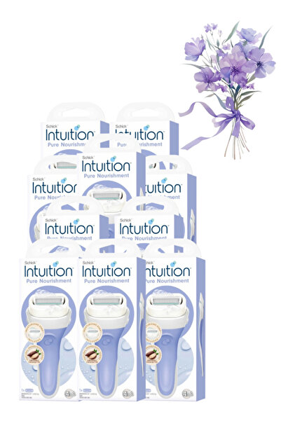 Schick Intuition 10 Pieces Intuition Pure Nourishment Women's Razor Blades wi...