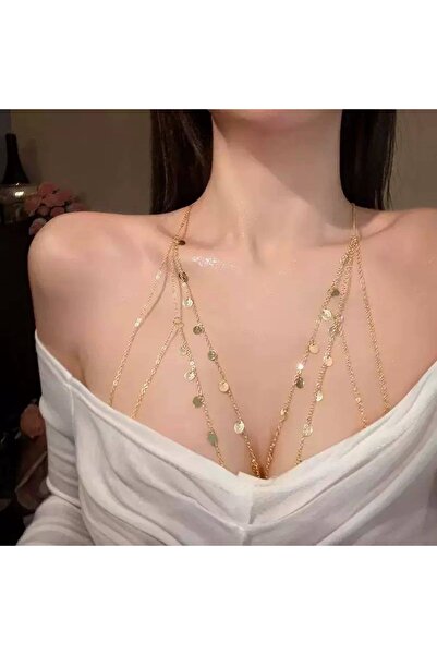 Girlsavm GOLD PULLU VÜCUT ZİNCİRİ
