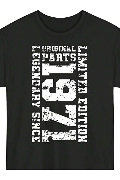 25W Men'S Vintage Print Limited Edition Retro Short Sleeve Round Neck Tee Wit...