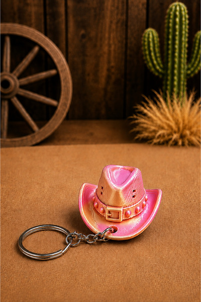 Generic Brand Cowboy Hat Keychain - Cowboy Western Hat Keychain Charm