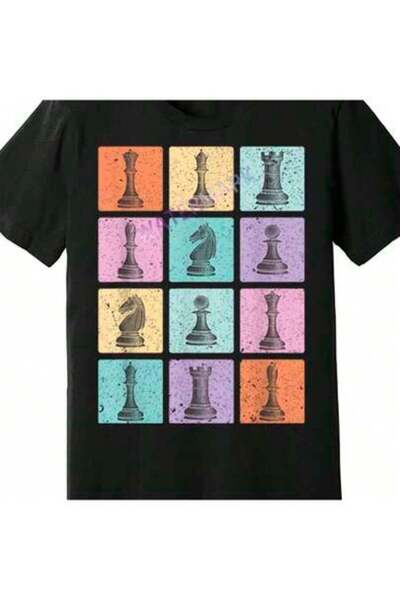 9TAY Checkmate Board Gift Chess 609378 Funny Men's Short Sleeve Graphic T-Shirt
