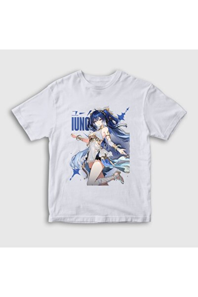 Presmono تي شيرت أبيض للأطفال من الجنسين من Iuno Wuthering Waves 617464tt