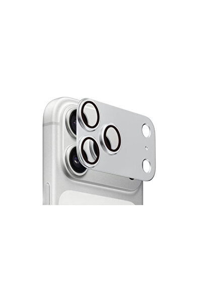 iPhone 17 Pro Max Uyumlu Metal Alaşımlı Tek Parça Kamera Koruyucu Lens Camı