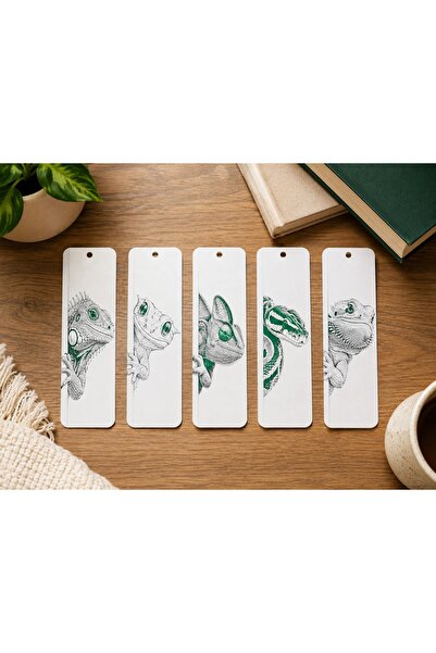 OEM Semne de Carte 3D cu Reptile – Set 5 Bucăți, Plastic