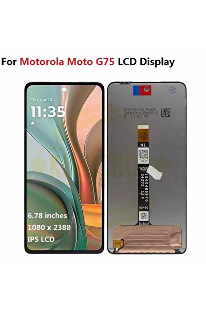 OEM Οθόνη Και Μηχανισμός Αφής Για Motorola G75 (XT2437-2, XT2437-3) Μαύρο