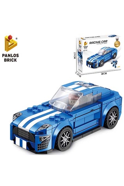 PANLOS Τουβλάκια Κατασκευών 661002C Αγωνιστικό Αυτοκίνητο (3 Forms) 6+ Ετών 2...